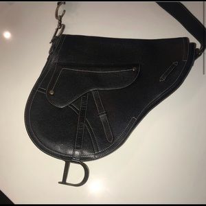WANTED DIOR LARGE SADDLE BAG BLACK